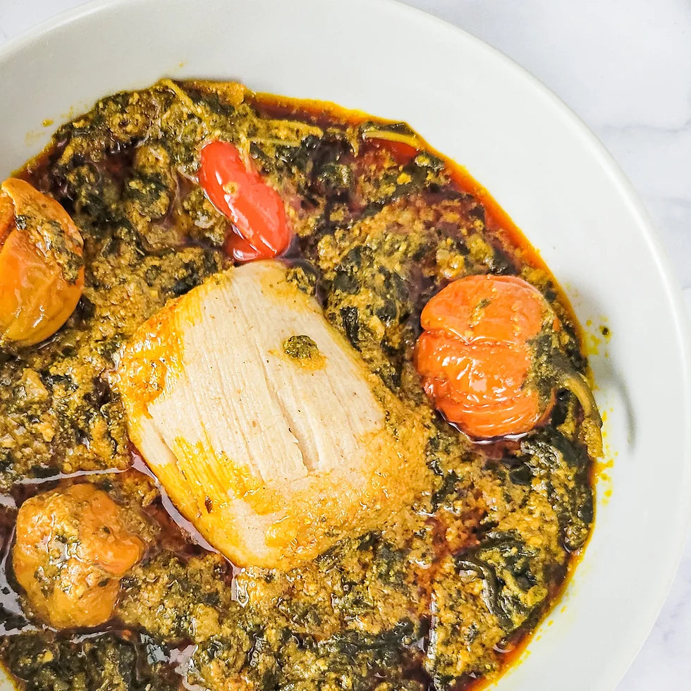 Bitter leaves stew and fufu