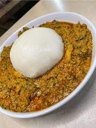 Egusi Soup with Fufu (Sierra Leone)