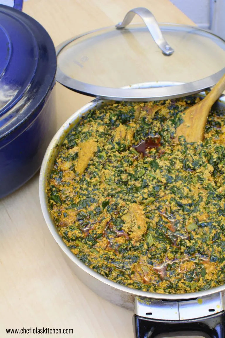 Fufu & Sour Sour (Sorrel) & Egusi Sauce (Sierra Leone)