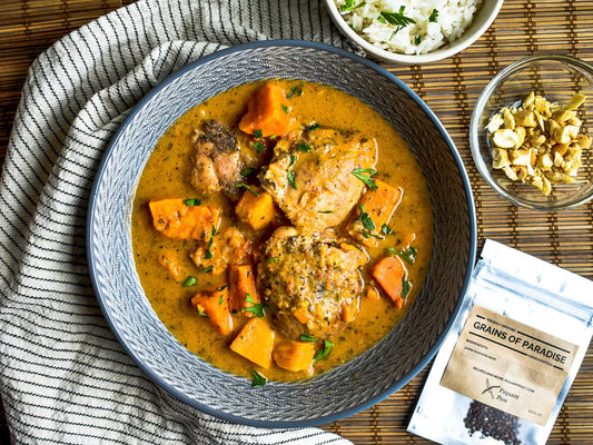 Weat African Groundnut stew with choicken
